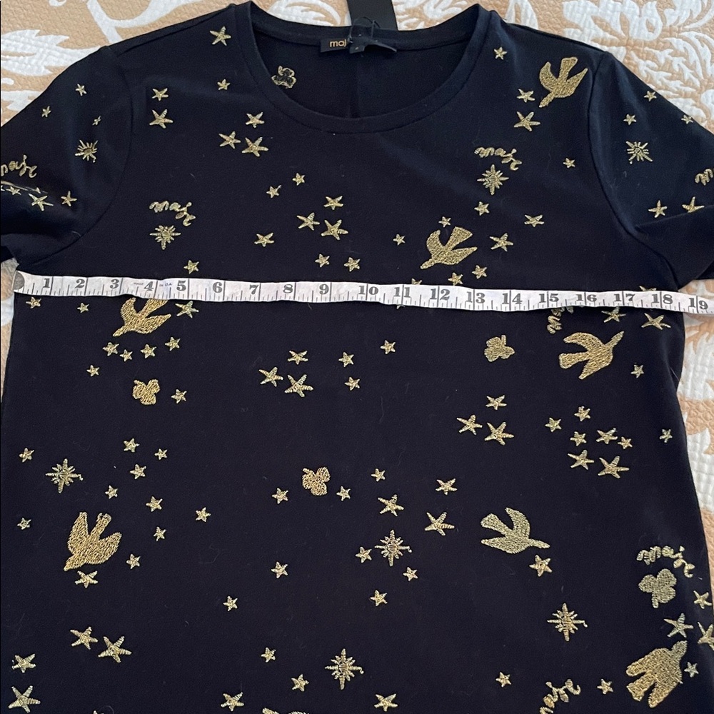 Maje embroidered tee - Picture 5 of 9